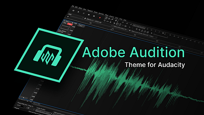 Adobe Audition theme for Audacity adobe audacity audition customization desktop minimalism minimalist minimalistic music skin sound theme ui