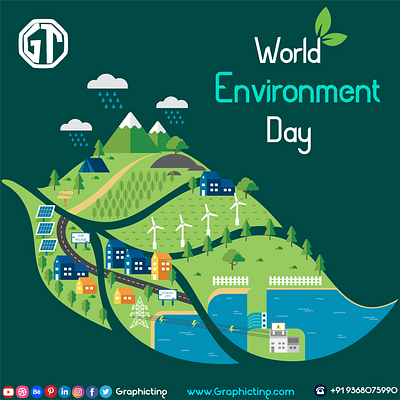 World Environment Day branding design environment hand drawn illustration nature illustration photoshop