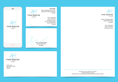 Finn Roache Lawyers - Stationary Design branding design logo