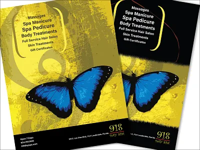 918 Day Spa Ad for Go Riverwalk Magazine advertising design graphic design graphic design graphicdesign illustrator layout design lettering magazine design print print design type typography