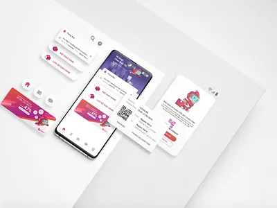 Swift 247 delivery app illustration typography ui