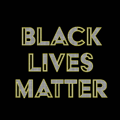 BLM black black and yellow blm design psa typography yellow