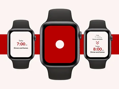 Voice Scheduling Watch App app calendar design scheduling ui ux voice watch watch app watch ui