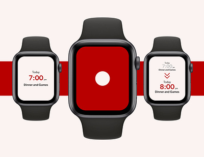 Voice Scheduling Watch App app calendar design scheduling ui ux voice watch watch app watch ui