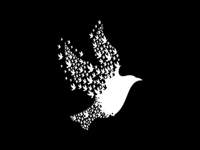 Birds 2 colors animal apparel bird cartoon character cute design eye feather hipster illustration logo minimal nest retro scribble simple wing