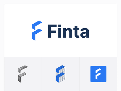 Finta Logo accounting arrow arrows brand finance financial identity letter logo mark monogram negative space symbol