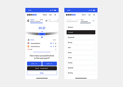 Bet App UI app appdesign ui uiapp uidesign ux uxdesign uxui