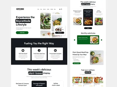 Vegan Meal Prep UI branding graphic design landingpage logo ui uidesign website