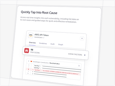 Risk AI Notification ai alert audit automation bento card code details factors insight log micro animation mobile notification overview properties risk score tab ui