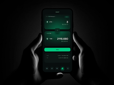 Crypto Wallet - Swap blockchain crypto crypto app crypto swap crypto wallet cryptocurrency exchange fintech mockup product design swap token exchange usdt web3