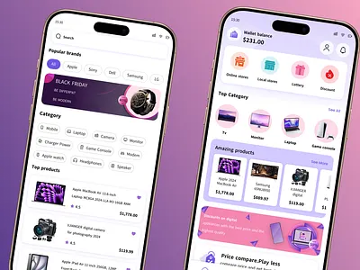 BNPL Online Shopping App ui