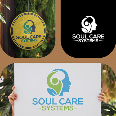 Soul Care Logo brand branding design graphic design iconic logo logo logotype mind minimal motion graphics simple soul symbol icon yoga