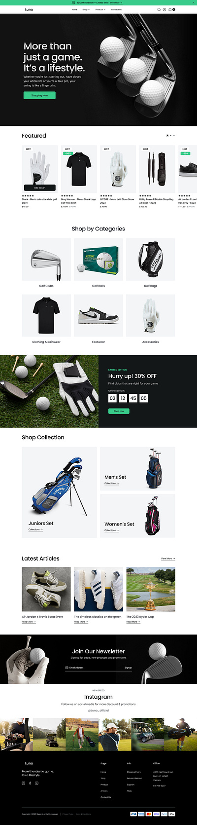 Sports Store Website Concept branding graphic design store ui website