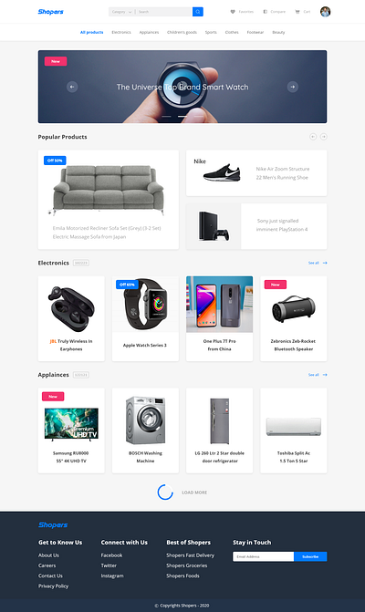 Shopers Website Design branding e commerce e commerce template e commerce website ecommerce ecommerce business ecommerce design ecommerce shop ui ui design ui ux design uidesign uiux ux web web design webdesign website website design