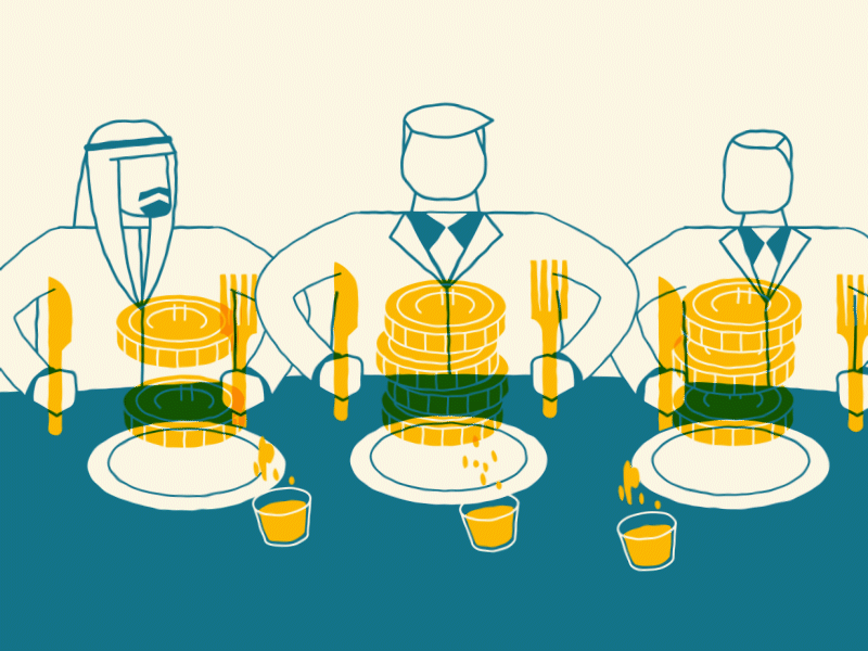 G20 character animation character design coins economics flat design g20 money overprint politics rich