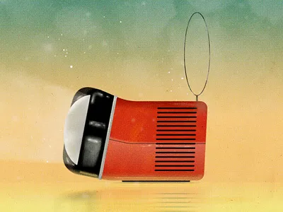 Old TV ad commercial grain halftone illustration illustrator magazine magazine ad noise old photoshop print television tv vintage