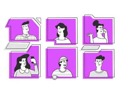 Style Frame 2d ae after effects animation character design illustration vector