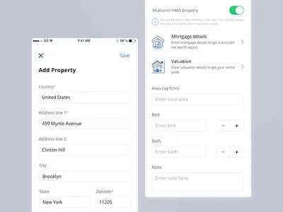 add property form app design detail page form form design form field forms icon icon design property property management saas saas app saas design ui uiux uiuxdesign