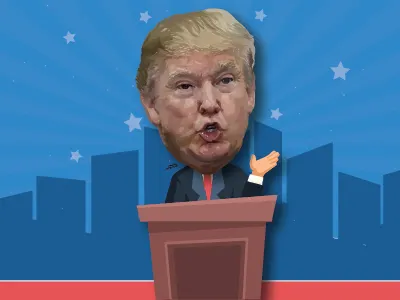 Donald Trump art artist artistic artwork cartoon character comic creative design digital donaldtrump illustration illustration art illustrator painting president vector