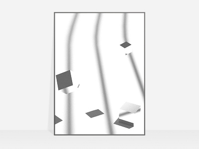 Mirror Blocks poster 3d abstract blender blocks mirror poster reflective