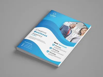 CREATIVE AND MODERN CORPORATE FLYER DESIGN awesome creative design brand identy blackwhite business flyers business identity card corporate business clean and crative flyer design company porfile creative design