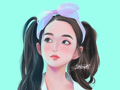 🍉 art character cute drawings fanart girl girl character illustration ipadpro irene procreate redvelvet
