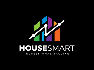 House Tech Logo apartment app applications building chip computer creativity digital electronic engineering flat home house house plan hut innovation it mansion mobile property