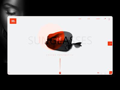 JBL Sunglasses concept. adobe photoshop adobe xd attractive behance branding concept creative graphic design illustration sunglasses uiux web design website