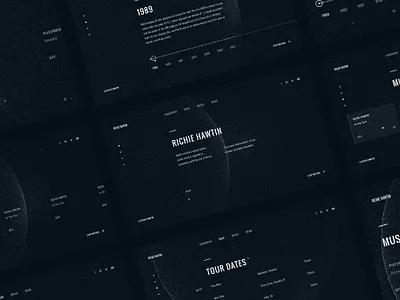 Richie Hawtin Redesign Concept best best design best shot clean concept dark digital like likeforlike minimal minimalism music musician redesign site space trend ui ui ux ux