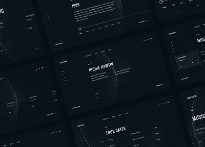 Richie Hawtin Redesign Concept best best design best shot clean concept dark digital like likeforlike minimal minimalism music musician redesign site space trend ui ui ux ux