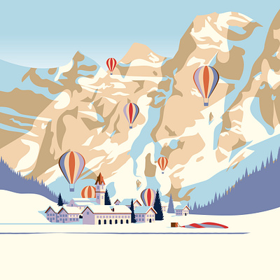 Over the Alps Environment Art apple arcade design environment game art game design games graphic design illustration vector