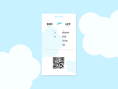 Daily UI 024, Boarding pass dailyui design figma mobile ui ux