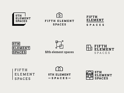 Logo Ideas 5 5th block bold building element floorplan logo logo design property rental roboto slab slabserif space spaceship