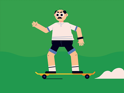 Skateboard Daddy animation dad daddy motion skateboard skateboard graphics skateboards