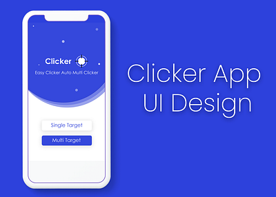 Clicker App UI Design app app design application appui design graphic photoshop ui ui design