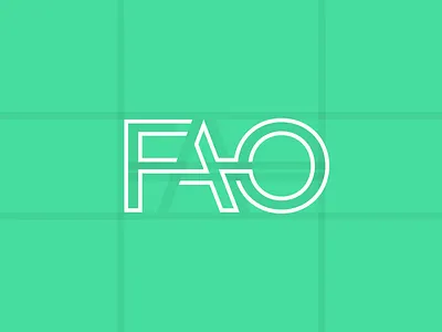 design FAO Monogram airport brand branding branding design conference design designfao fao monogram typography