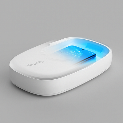 The Pure Case - UV-C Sanitiser 3d animation branding cinema 4d design digital product product design ui ux