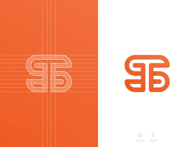 ST Logo Design brand brand identity branding clever design flow for sale unused buy grid layout identity identity designer lettermark logo logo design logomark logotype designer monoline negative space s letter smart mark typography