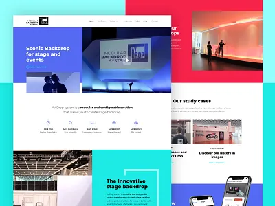 AV Drop Website design modular system ui ux web web design webdesign website website design