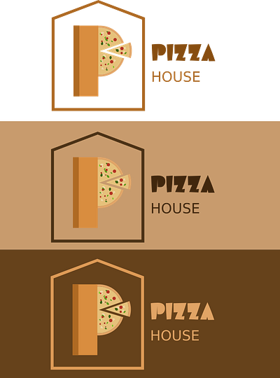 Pizza house illustration inkscape logo poster poster design