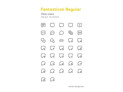 Chat icons action bubbles chat design icons illustration