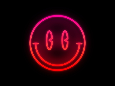 neonsmiley design happy happyface icon illustration illustrator neon neon colors neon light neon sign smile smiley vector