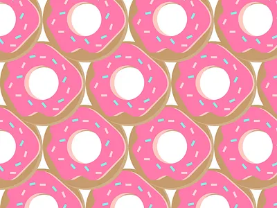 Donut Pattern adobe illustrator branding business design donut freelance designer graphicdesign graphicdesigner illustration logo pattern pattern design vector wordmark