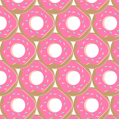 Donut Pattern adobe illustrator branding business design donut freelance designer graphicdesign graphicdesigner illustration logo pattern pattern design vector wordmark