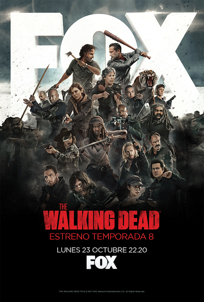 FOX The Walking Dead advertising animation fox poster short spain video walkingdead