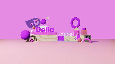 A new identity for the teaching platform DELIAcademy 🎓 3d 3d modeling branding design logo thegarage thga ui web webdesign website