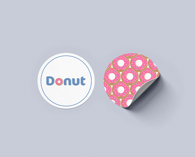 Donut stickers adobe illustrator branding business creative dublin freelance designer illustration logo logodesign minimal