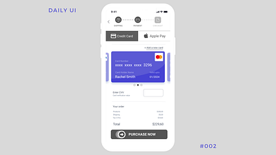 Daily UI - #002 002 card checkout cvv daily daily 100 daily 100 challenge dailyui design pay payment ui ux uxui