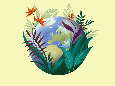 World Environment Day climatechange earth enviroment fornature illustration illustrator nature saveearth savenature timefornature worldenvironmentday