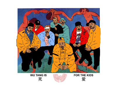 Wu-Tang x Matisse art crews dance design digitalart drawing font graphic design hip hop icons illustration matisse pop art portrait prints wu tang